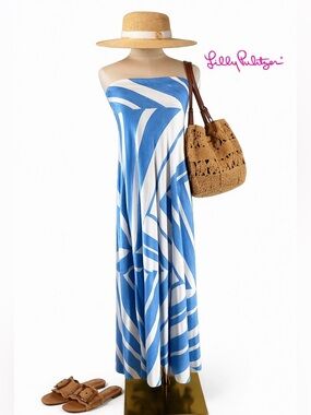 Lilly Pulitzer Pima Cotton Maxi Dress Medium